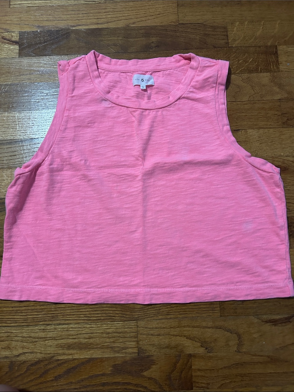 Lou & Grey Pink Cropped Tank Top